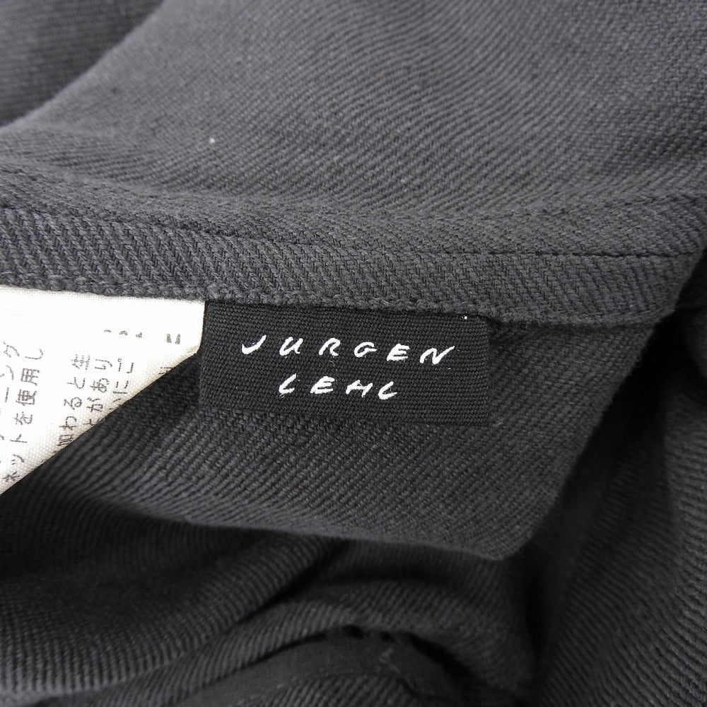 JURGEN LEHL Jurgen Lehl Like New Cardy Linen Twill Dress Ladies Black M 25SS Dress