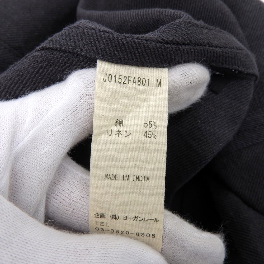 JURGEN LEHL Jurgen Lehl Like New Cardy Linen Twill Dress Ladies Black M 25SS Dress