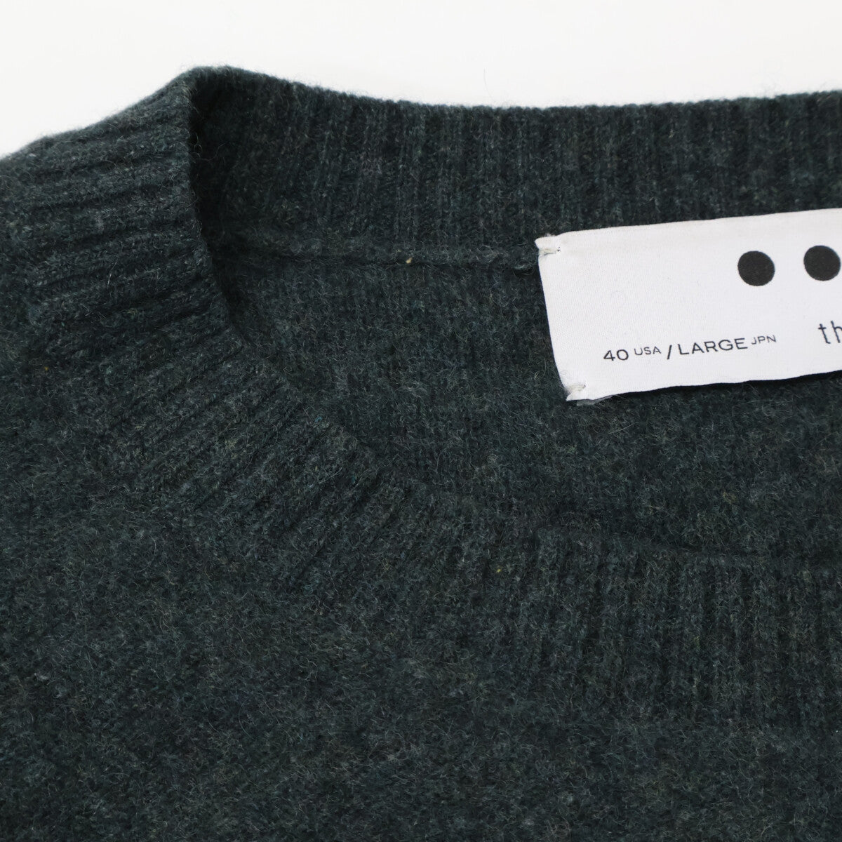 GREEN RC201M Recycled Cashmere Crew Neck Knit Top L Men's