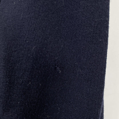 Salvatore Ferragamo Navy Tiger Gold Button Cardigan Top