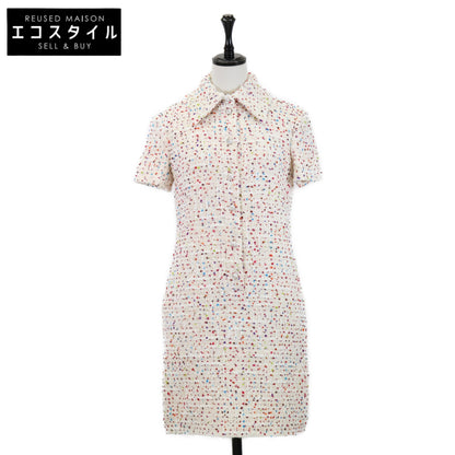 VALENTINO 华伦天奴 【美品/国内正品】P60101687 XB3VAYB016VP 金字塔铆钉 粗花呢 短袖连衣裙