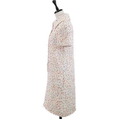 VALENTINO 华伦天奴 【美品/国内正品】P60101687 XB3VAYB016VP 金字塔铆钉 粗花呢 短袖连衣裙