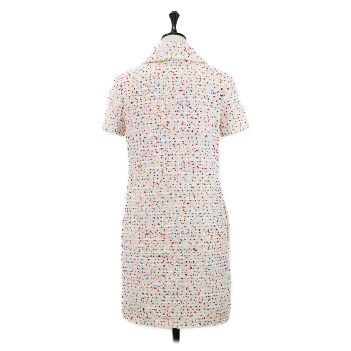 VALENTINO 华伦天奴 【美品/国内正品】P60101687 XB3VAYB016VP 金字塔铆钉 粗花呢 短袖连衣裙