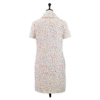 VALENTINO 华伦天奴 【美品/国内正品】P60101687 XB3VAYB016VP 金字塔铆钉 粗花呢 短袖连衣裙