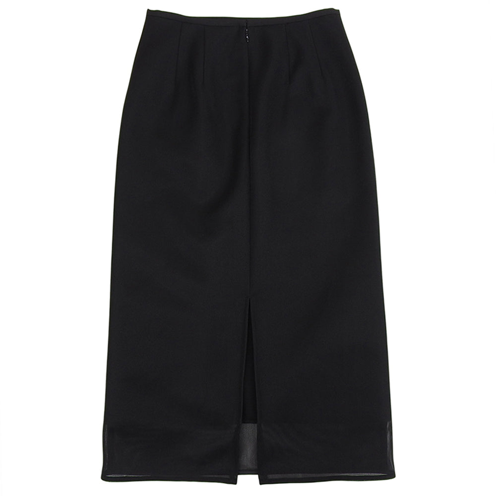 Excellent Condition Sheer Double-Knit Skirt Women's Black Size 2 Skirt Size 2 Women's