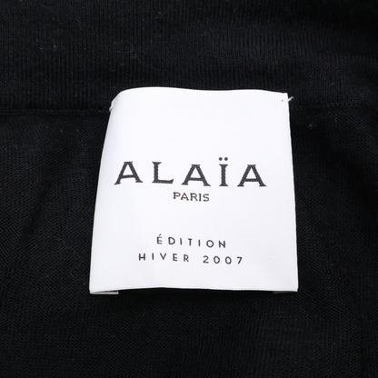 ALAÏA 【Domestic Authentic】AA9R2187CM626 Crinoline Flared Fine Knit Mini Skater Dress/Dress