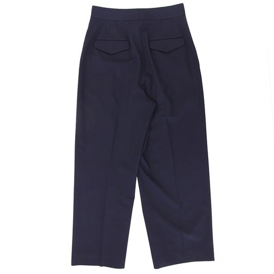 Center Press Wide Slacks Pants Bottoms Men's Navy Bottoms ― Men's
