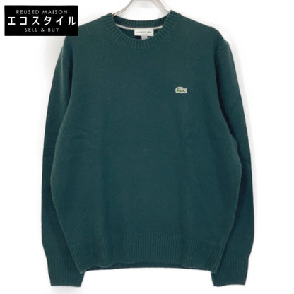 AH2916-99 Khaki Olive Essential Wool Knit Sweater Top L Men's