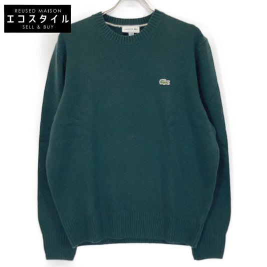 AH2916-99 Khaki Olive Essential Wool Knit Sweater Top L Men's