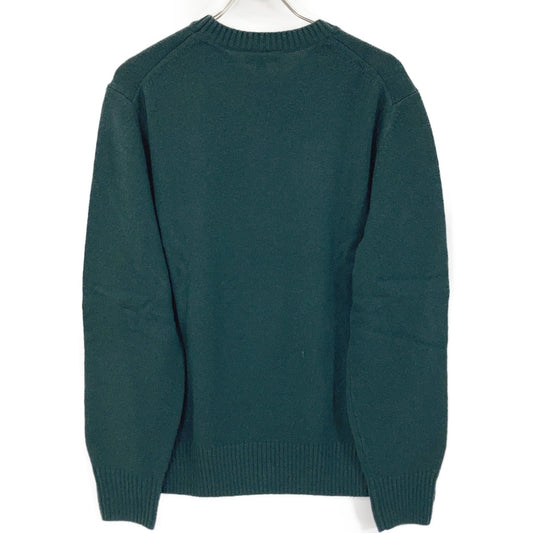 AH2916-99 Khaki Olive Essential Wool Knit Sweater Top L Men's