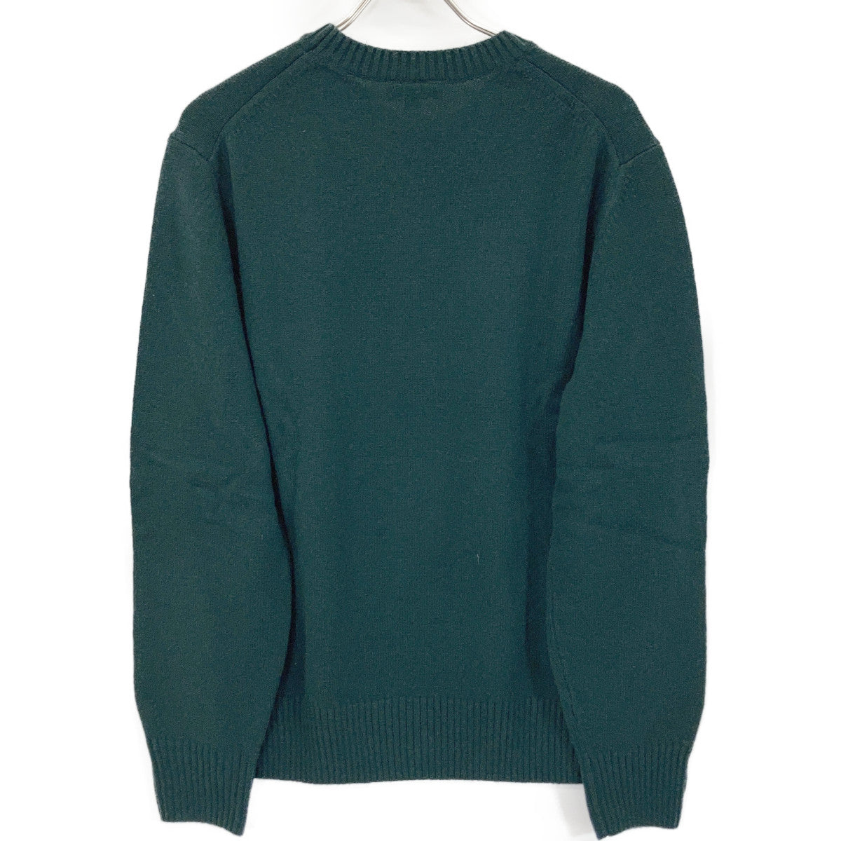 AH2916-99 Khaki Olive Essential Wool Knit Sweater Top L Men's