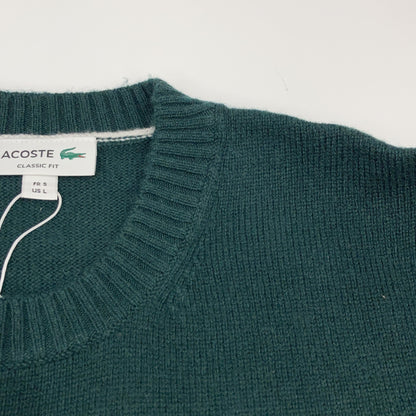 AH2916-99 Khaki Olive Essential Wool Knit Sweater Top L Men's