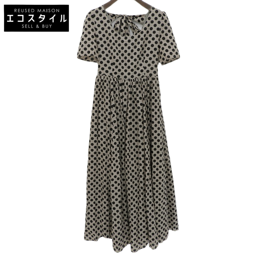 MARIHA Dot "Yozora" Dress, Women's, Gray x Black, Size 36