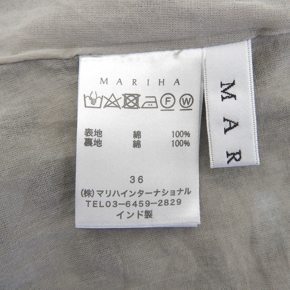 MARIHA マリハ ドット 夜空のドレス ワンピース レディース グレー系×ブラック 36 ワンピース 36