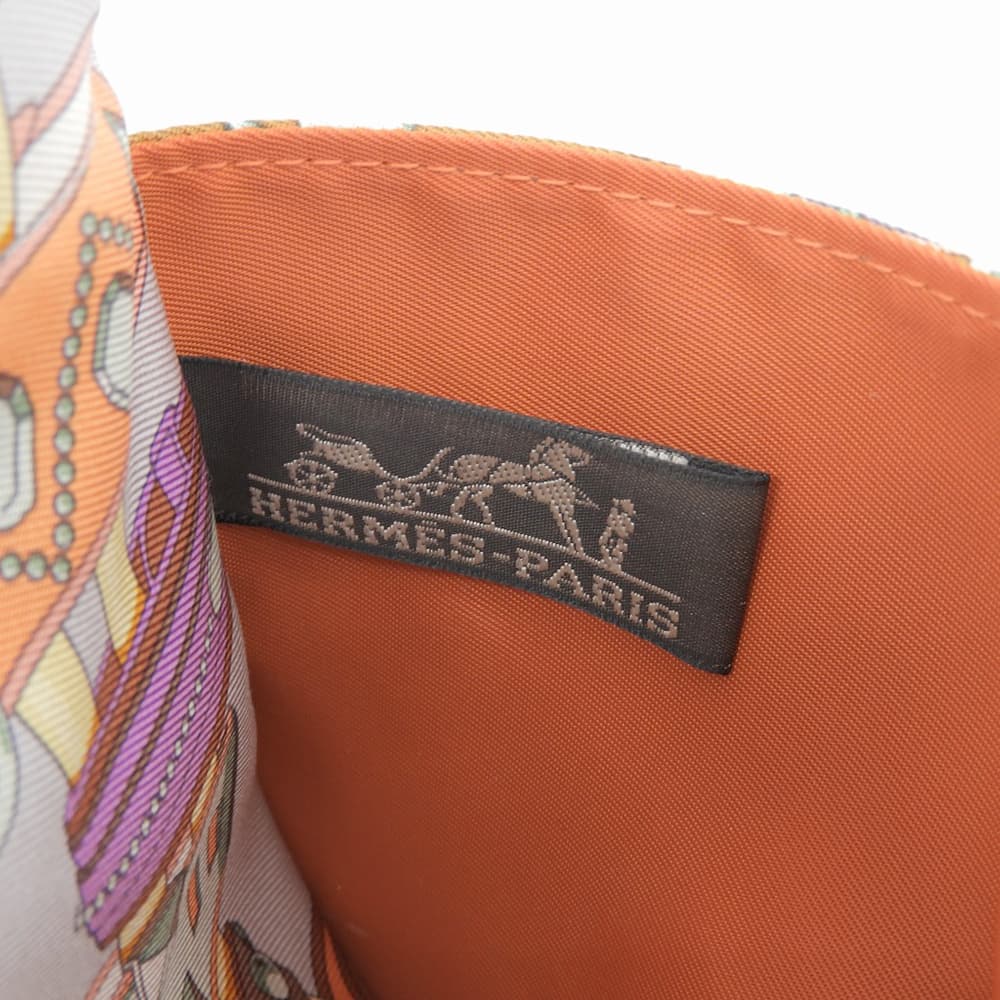 HERMES エルメス 美品 シルク フールビ20 ポーチ バッグインバッグ ハンドバッグ レディース マルチカラー ハンドバッグ
