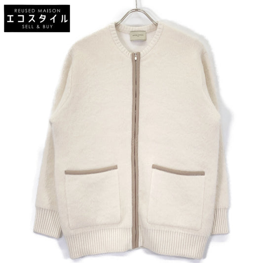 【美品】1528-104-2006 フォックスカシミヤ トリムコンビ カーディガン/ ジャケット ※サイズの表記はございません。 レディース