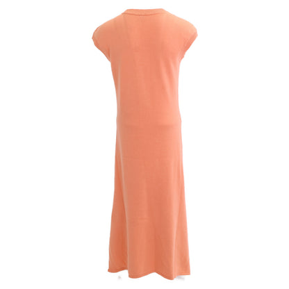 HERMES 【Domestic/23AW】Cashmere Cotton Sellier Button Sleeveless Knit Dress