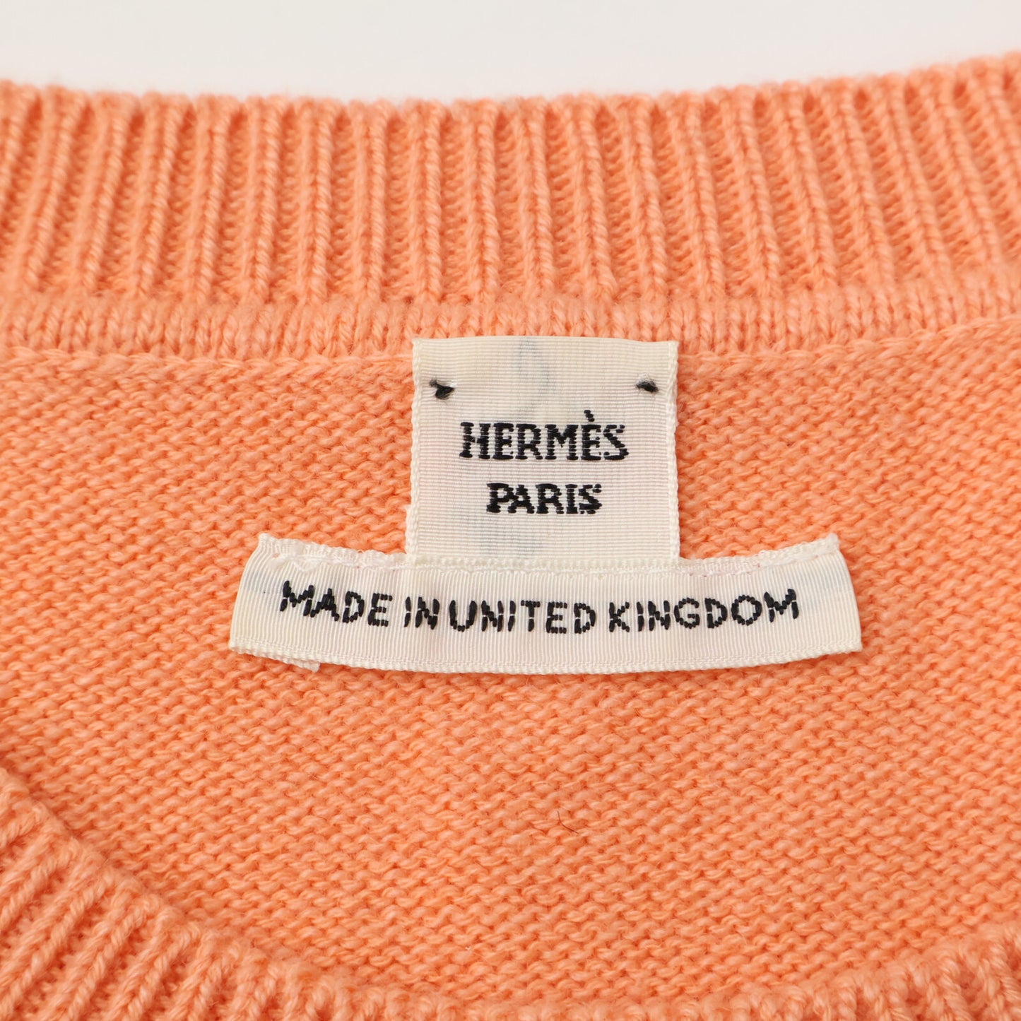 HERMES 【Domestic/23AW】Cashmere Cotton Sellier Button Sleeveless Knit Dress