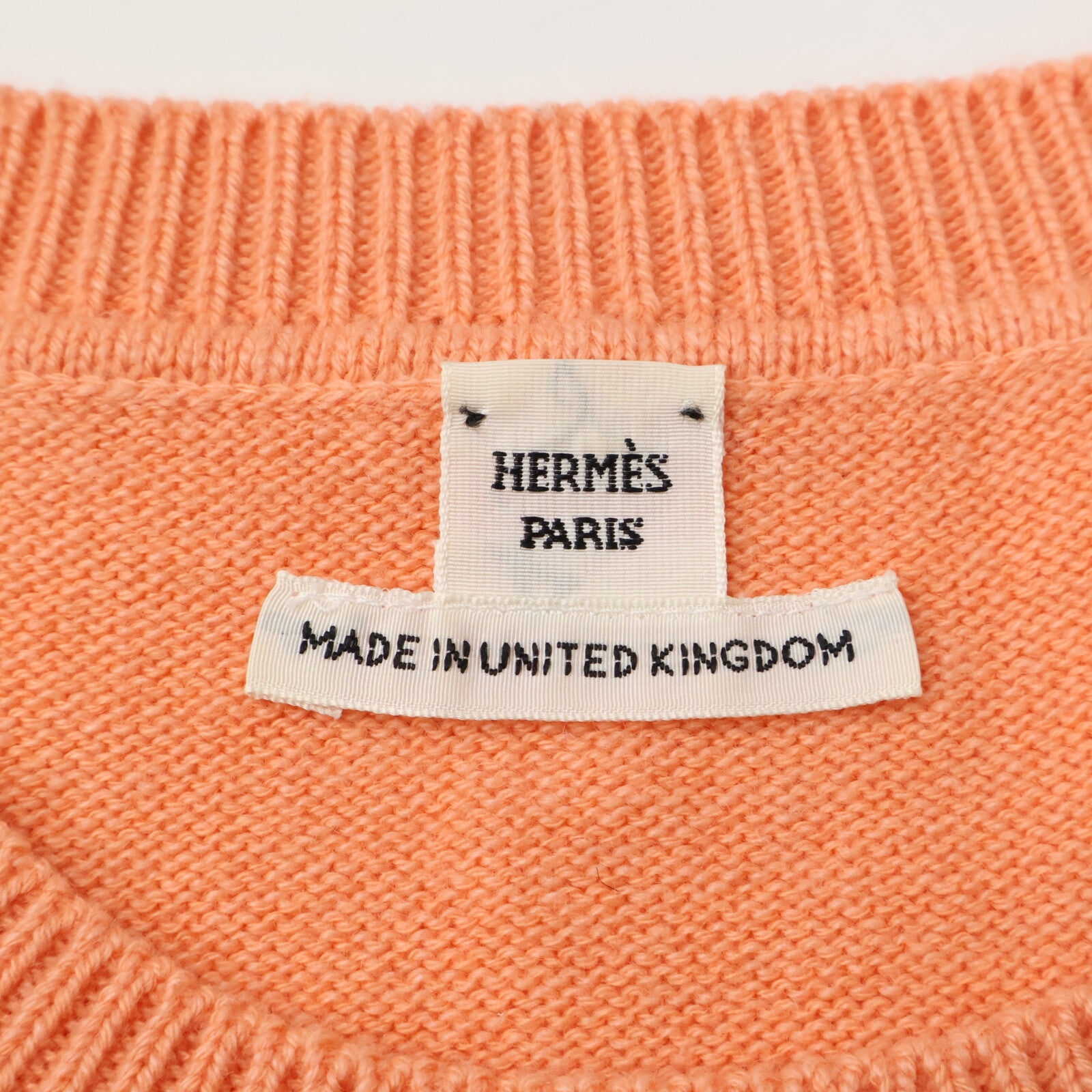 HERMES 【Domestic/23AW】Cashmere Cotton Sellier Button Sleeveless Knit Dress