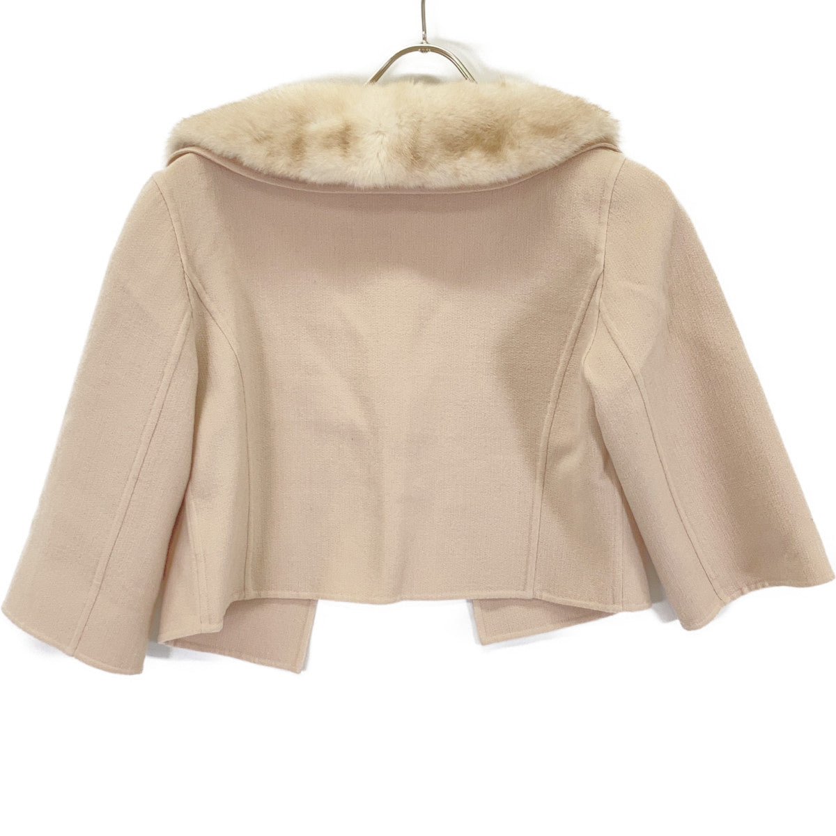 FOXEY BOUTIQUE Foxey Boutique Beige 35904 Champagne Mink Fur Double Face Jacket Jacket