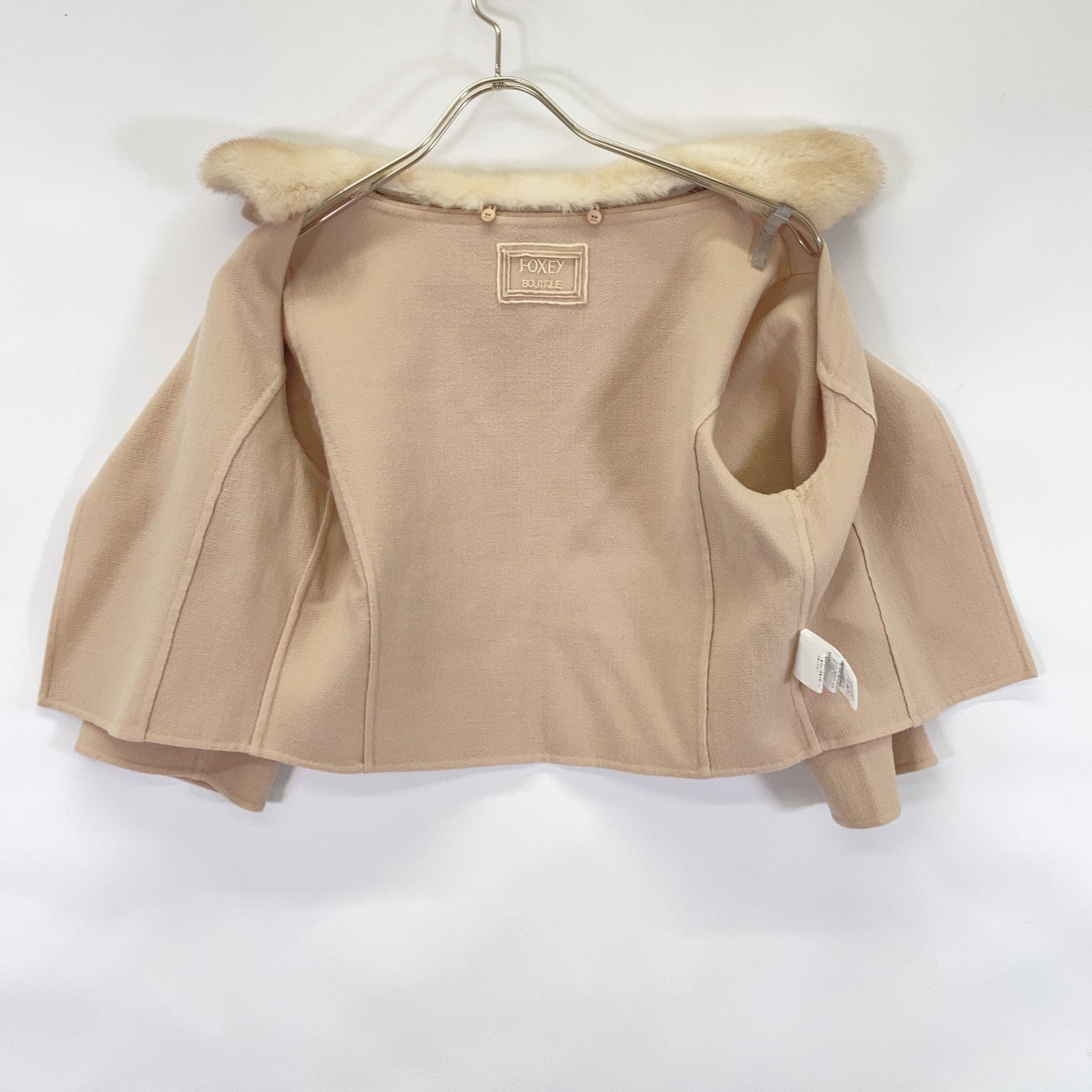 FOXEY BOUTIQUE Foxey Boutique Beige 35904 Champagne Mink Fur Double Face Jacket Jacket
