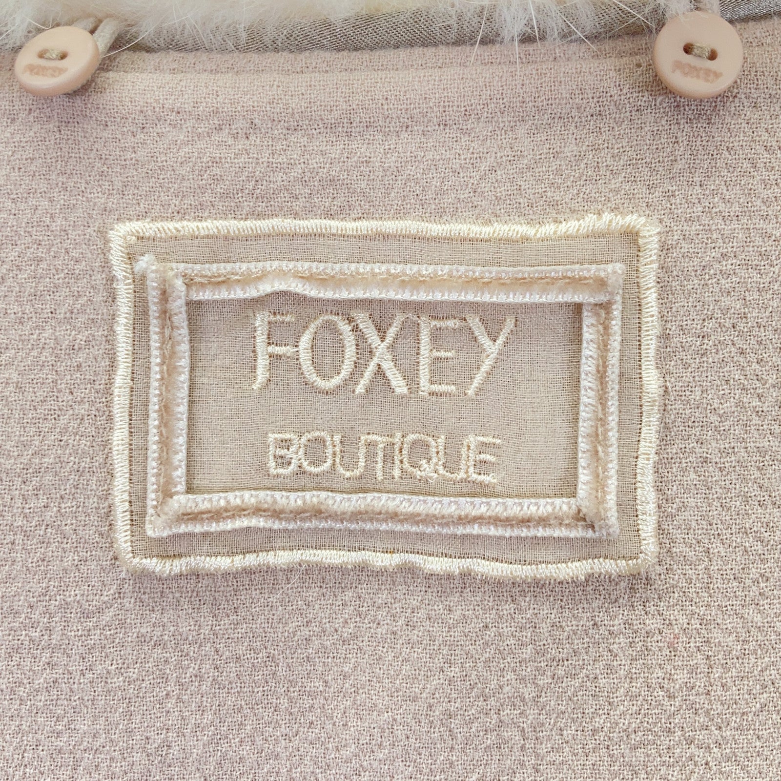 FOXEY BOUTIQUE Foxey Boutique Beige 35904 Champagne Mink Fur Double Face Jacket Jacket