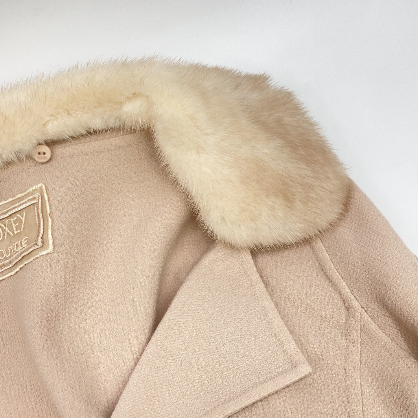 FOXEY BOUTIQUE Foxey Boutique Beige 35904 Champagne Mink Fur Double Face Jacket Jacket