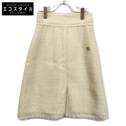 DOLCE&GABBANA ドルチェアンドガッバーナ ホワイト SK F4CJHT GDCAW H ツイード DG金具 スカート スカート