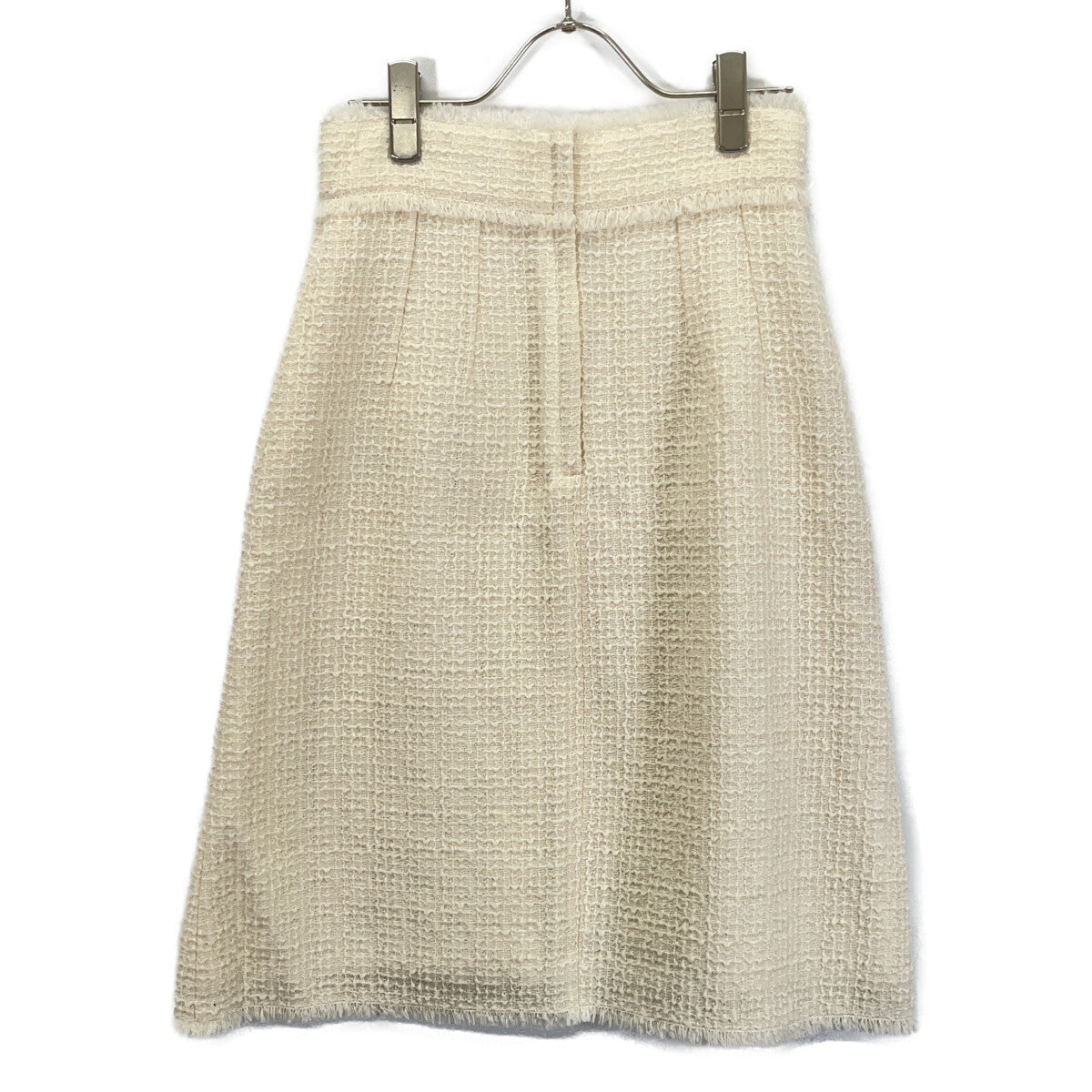 DOLCE&GABBANA White SK F4CJHT GDCAW H Tweed DG Hardware Skirt