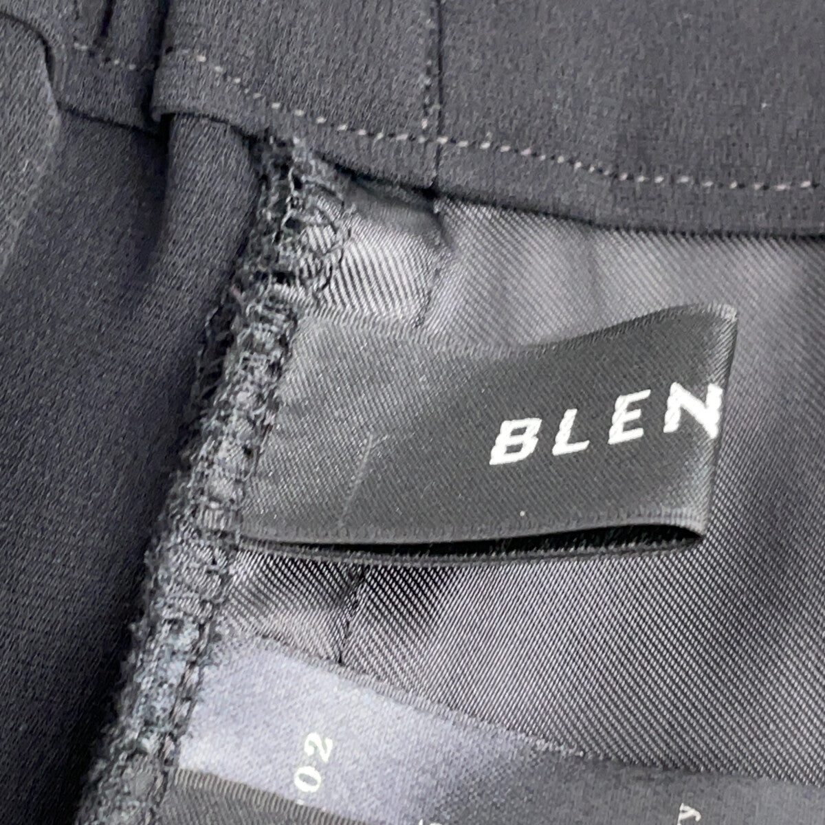 BLENHEIM 布莱尼姆 24AW 黑色中缝直筒阔腿裤 下装 M