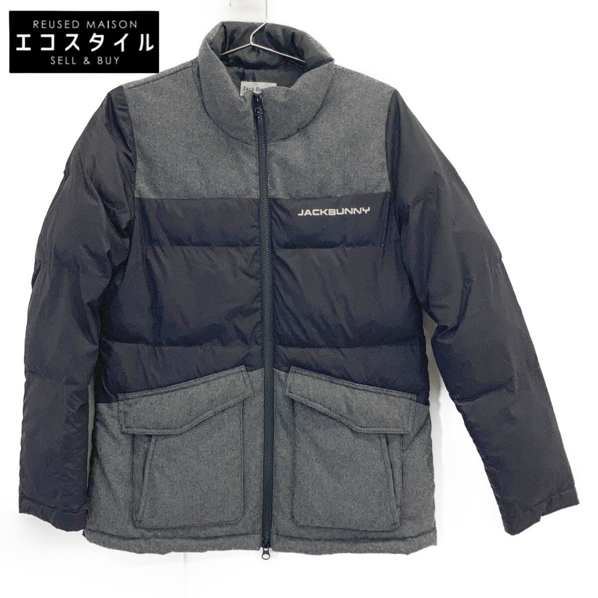 JACK BUNNY ジャックバニー 263-5220025 ﾌﾞﾗｯｸ ﾅｲﾛﾝ×ｳｰﾙ 中綿 ｼﾞｬｹｯﾄ ジャケット 1