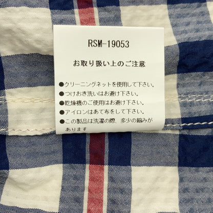 【Duckbills】RSM-19053 ｼｱｻｯｶｰ ｼﾞｯﾌﾟｼﾞｬｹｯﾄ ﾜｯﾍﾟﾝ ﾁｪｯｸ柄 ジャケット XL メンズ