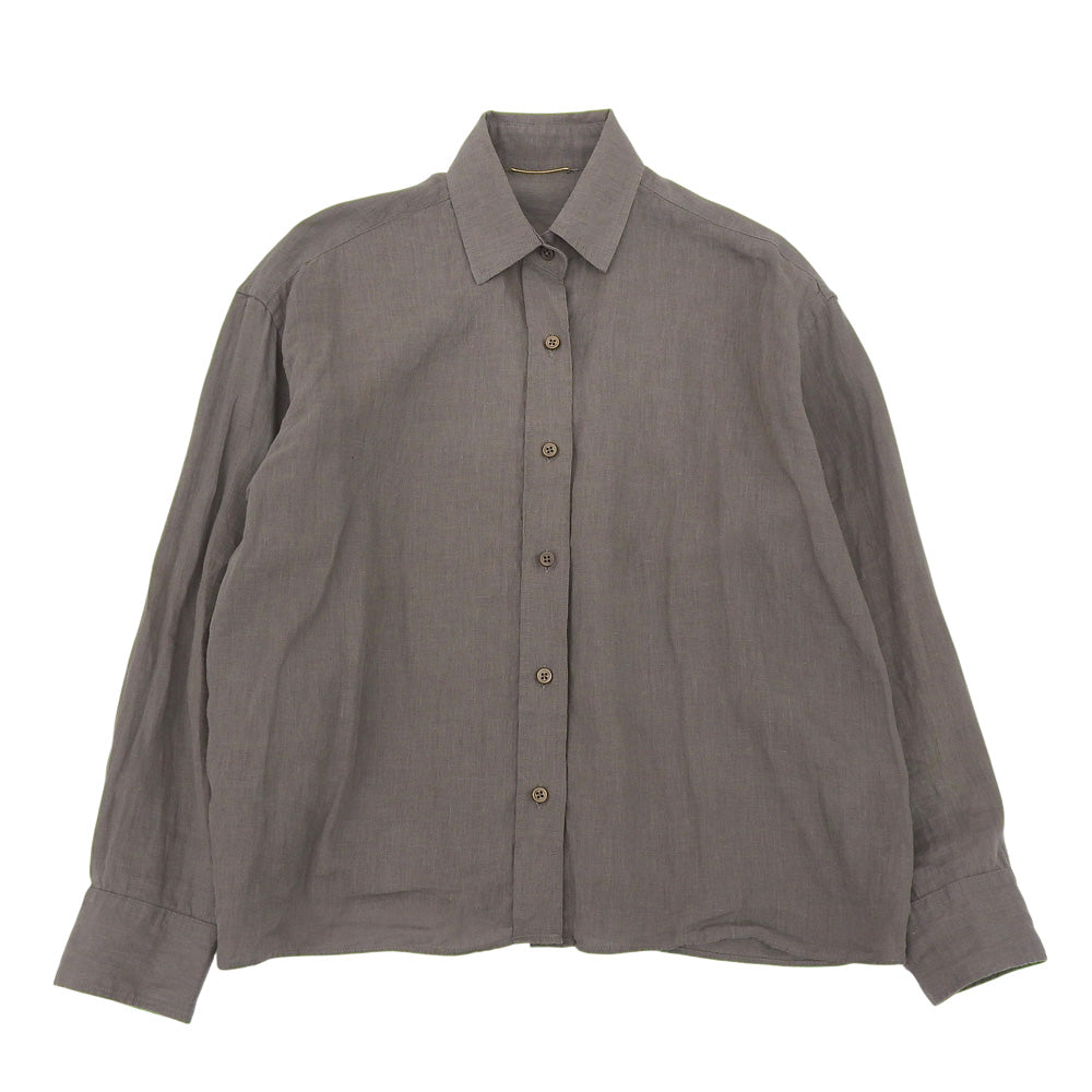 Deuxieme Classe ドゥーズィエムクラス 美品 リネン シャツ トップス レディース カーキ 24SS トップス ―