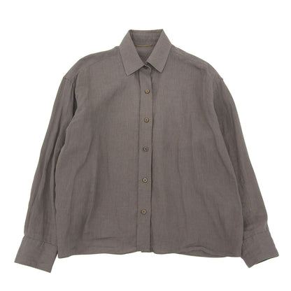 Deuxieme Classe ドゥーズィエムクラス 美品 リネン シャツ トップス レディース カーキ 24SS トップス ―