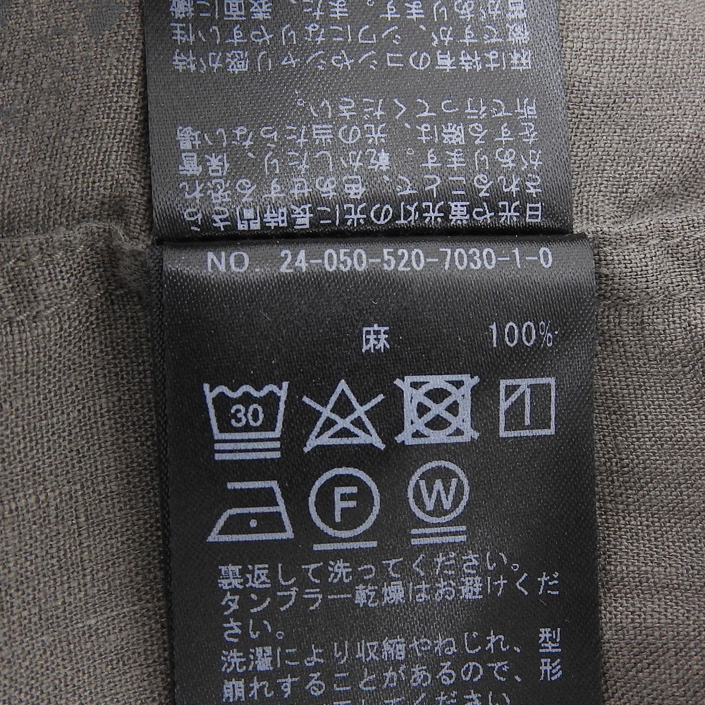 Deuxieme Classe ドゥーズィエムクラス 美品 リネン シャツ トップス レディース カーキ 24SS トップス ―