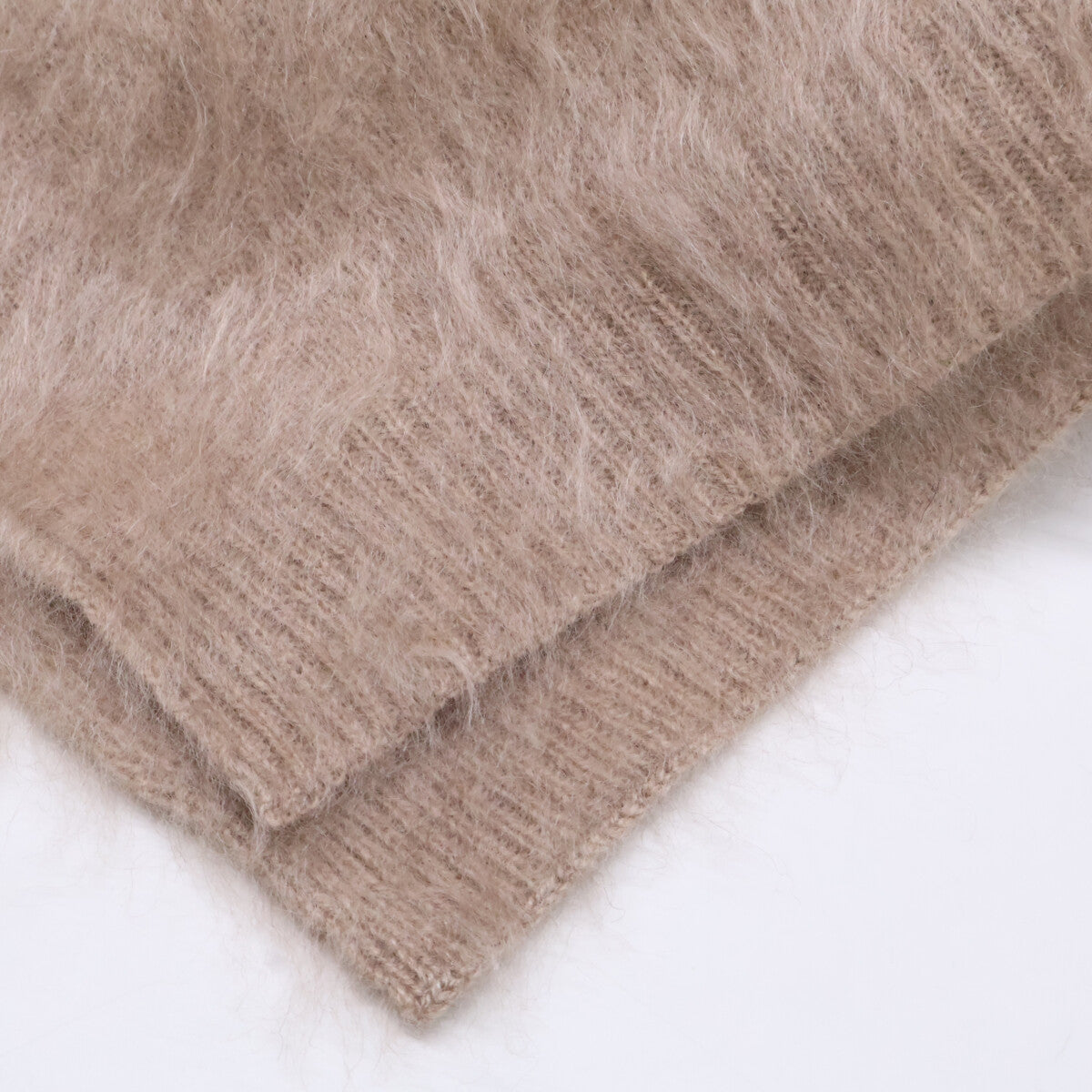 ASAUCE MELER [Beautiful Condition] Cashmere Fur Knit Stole