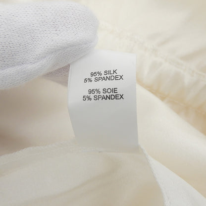 新品同様 シルク混 ワンショルダー オールインワン レディース 白 ホワイト S オーバーオール オールインワン S