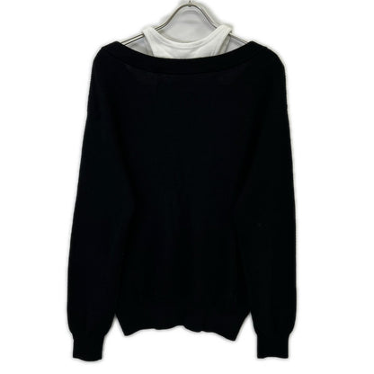 ALEXANDER WANG アレキサンダーワン ブラック CA00985 レイヤードニット トップス