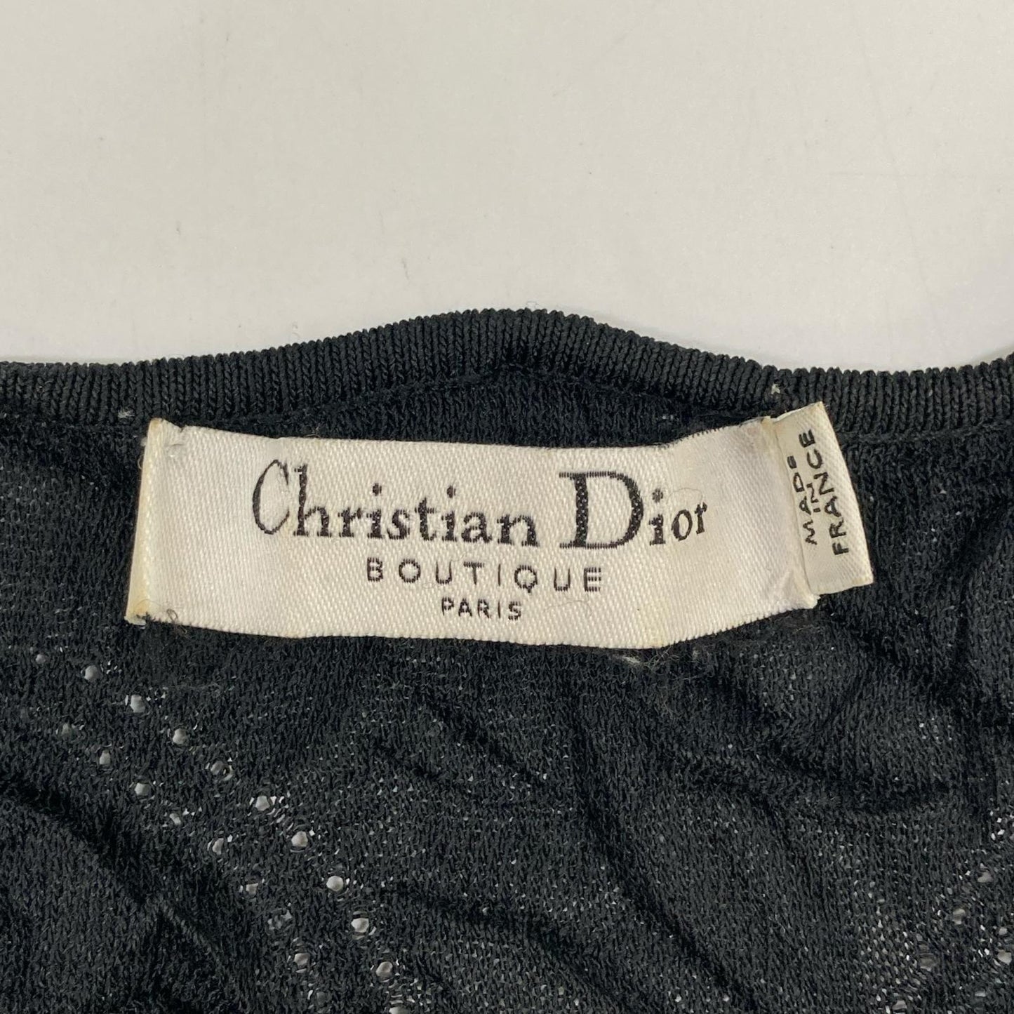 Christian Dior クリスチャンディオール 6A13055020 ブラック レース キャミソール トップス