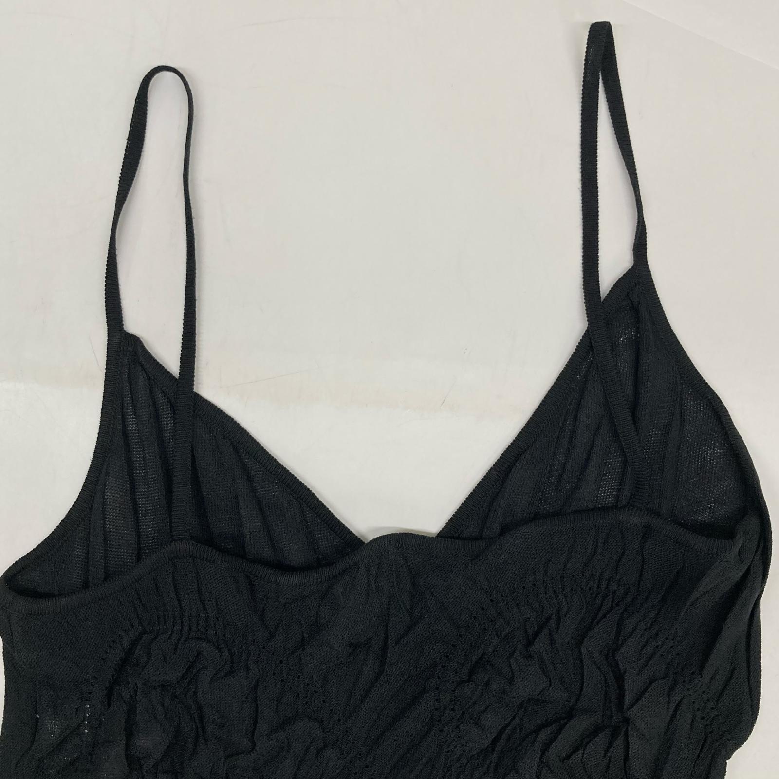 Christian Dior クリスチャンディオール 6A13055020 ブラック レース キャミソール トップス