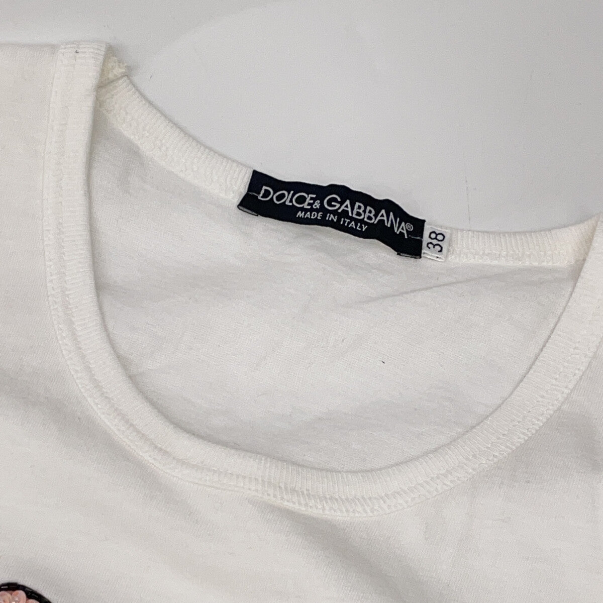 DOLCE&GABBANA 杜嘉班纳 TJFE/7519 白色 棉质 唐老鸭 背心 上衣
