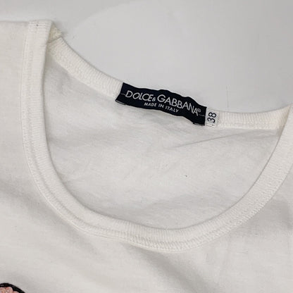 DOLCE&GABBANA 杜嘉班纳 TJFE/7519 白色 棉质 唐老鸭 背心 上衣