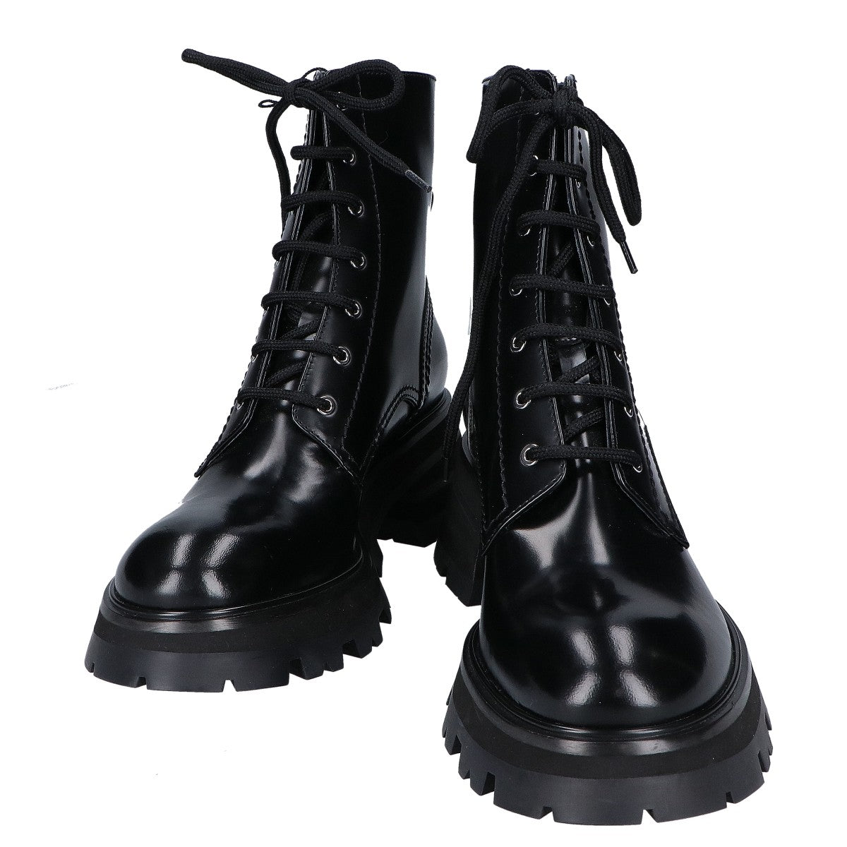 Alexander McQueen Alexander McQueen [Like new] 3NX 213 666369 Chunky Lace-Up Boots Shoes