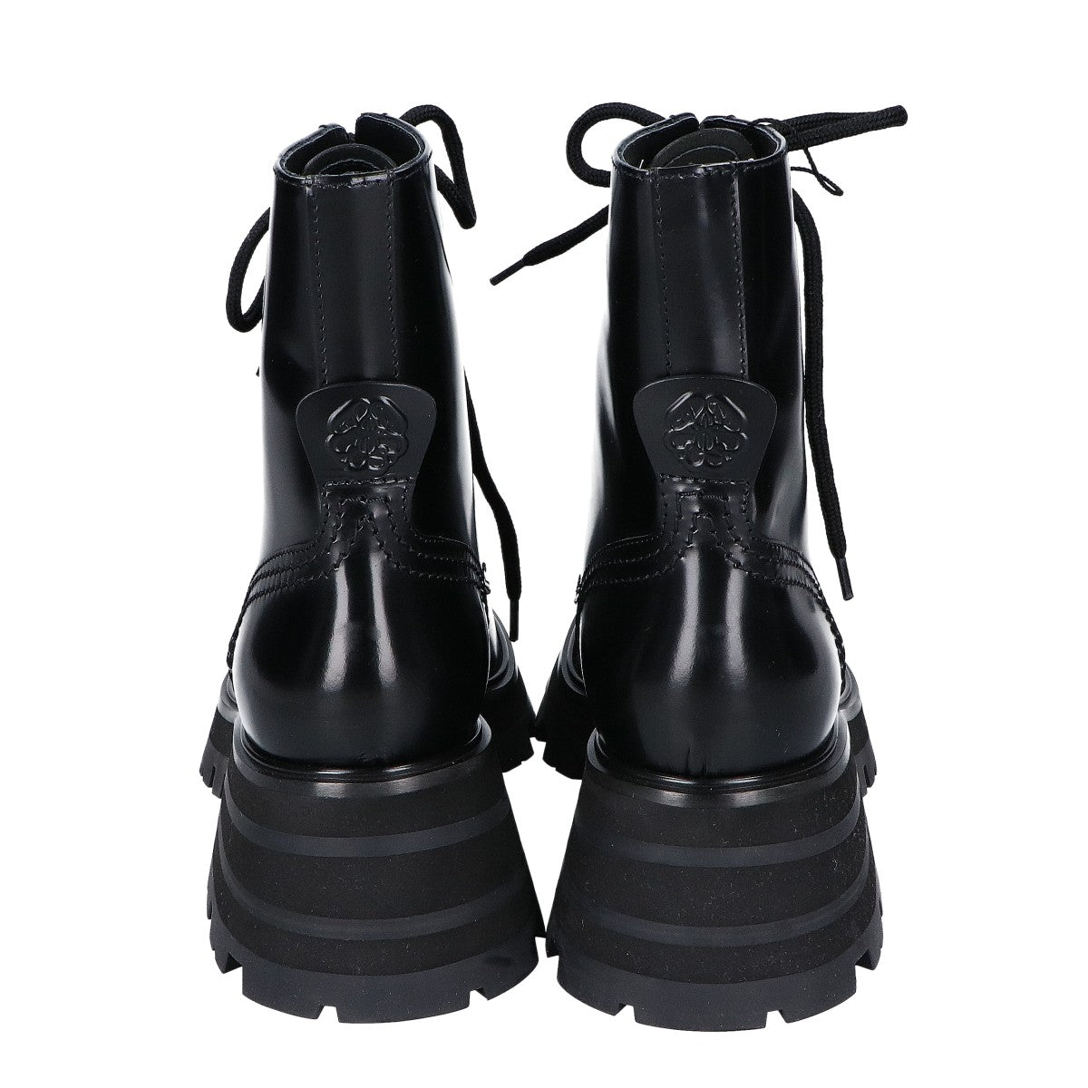 Alexander McQueen Alexander McQueen [Like new] 3NX 213 666369 Chunky Lace-Up Boots Shoes