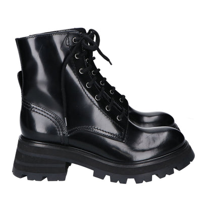 Alexander McQueen Alexander McQueen [Like new] 3NX 213 666369 Chunky Lace-Up Boots Shoes
