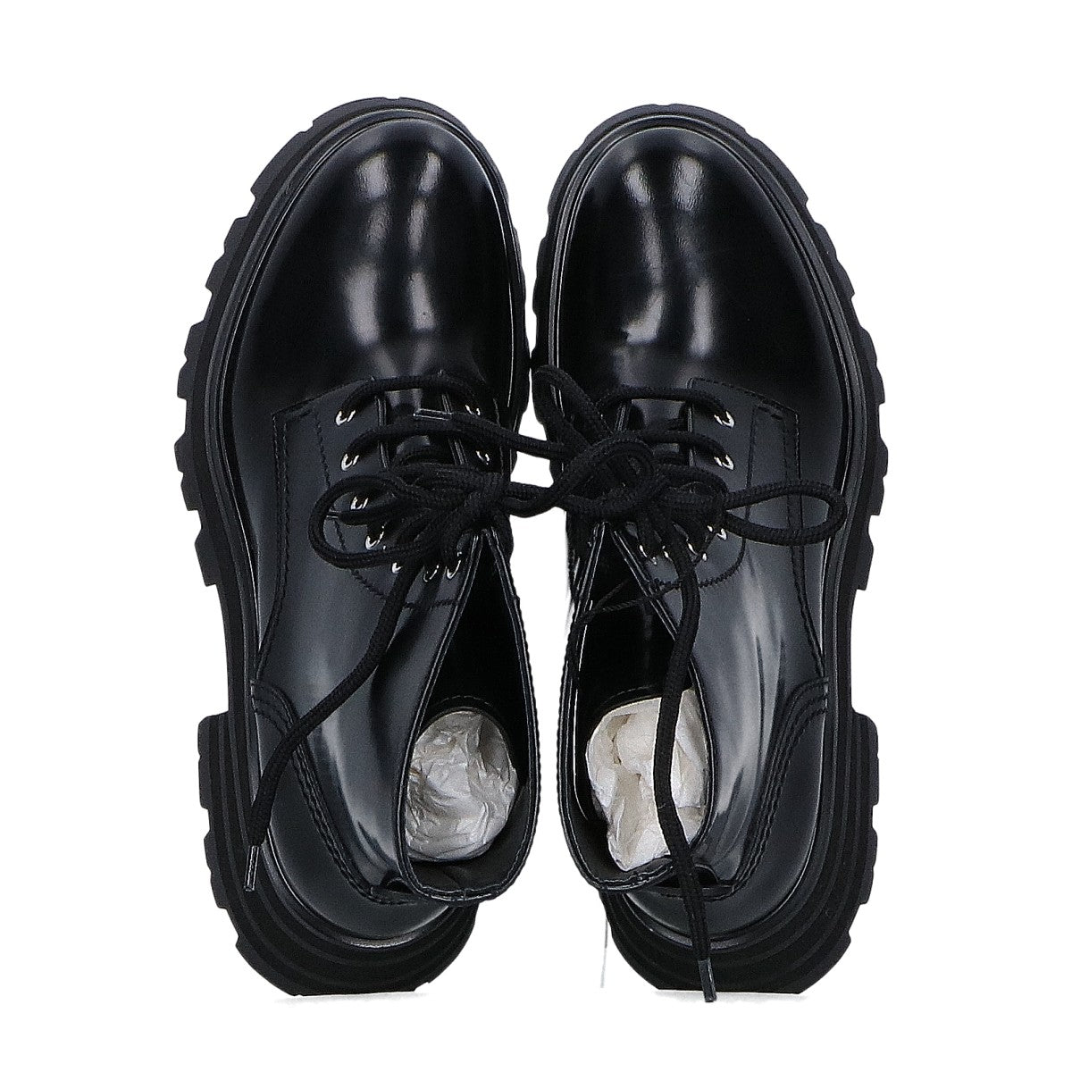 Alexander McQueen Alexander McQueen [Like new] 3NX 213 666369 Chunky Lace-Up Boots Shoes