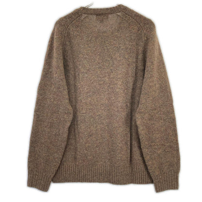 BrooksBrothers ブルックスブラザーズ 100220036 24年 ブラウン ウール メランジ クルーネックセーター トップス