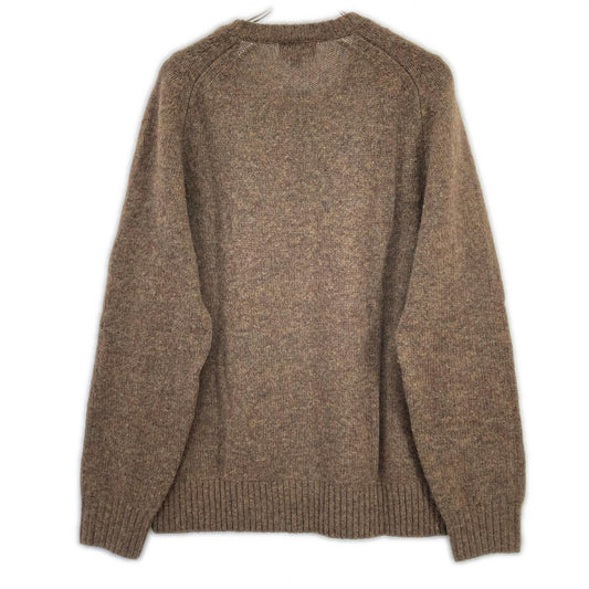 BrooksBrothers ブルックスブラザーズ 100220036 24年 ブラウン ウール メランジ クルーネックセーター トップス