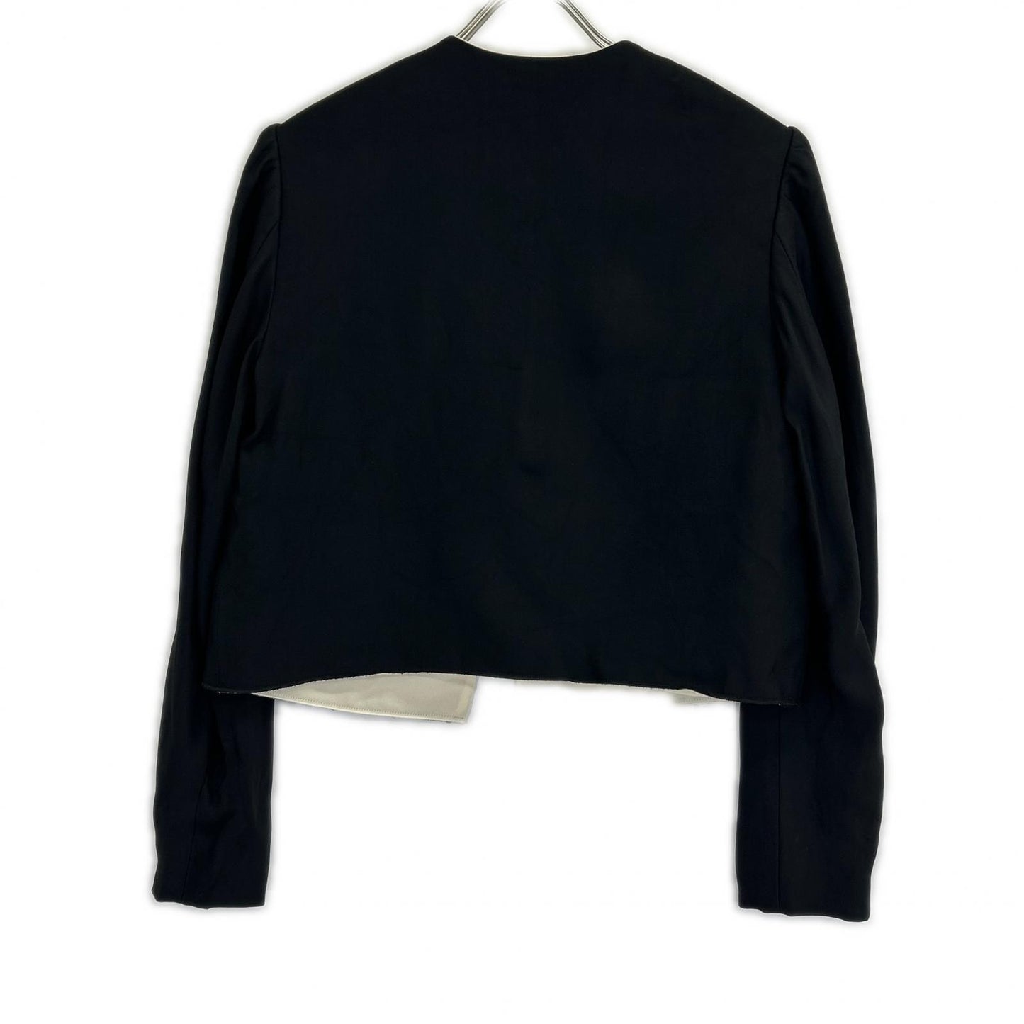 LANVIN 浪凡 RW JA7021 2555 P15 黑色 蝴蝶结 无领夹克