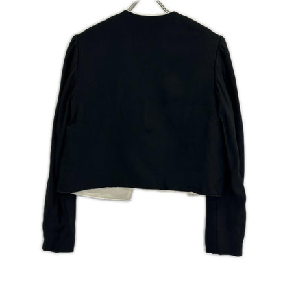 LANVIN 浪凡 RW JA7021 2555 P15 黑色 蝴蝶结 无领夹克